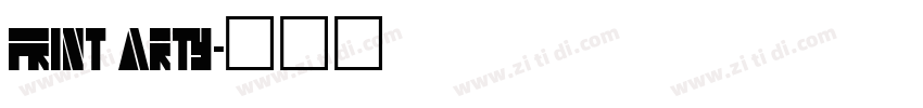 Print Arty字体转换